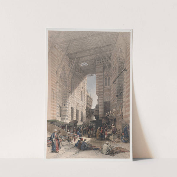 Bazaar of the silk mercers, Cairo. (1846-1849) by David Roberts