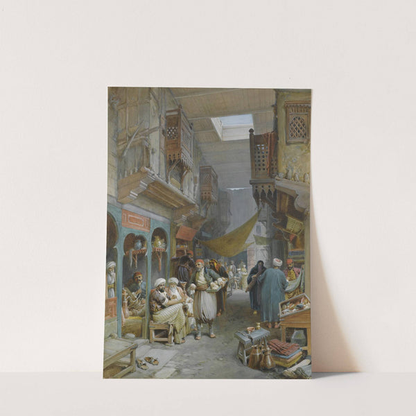 Bazaar, Suez by William Simpson