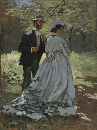 Bazille and Camille (Study for Déjeuner sur l’Herbe )
