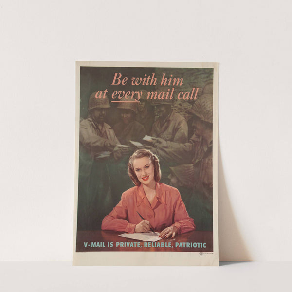 Be with him at every mail call. V mail is private, reliable, patriotic (1945) by Lejaren Hiller