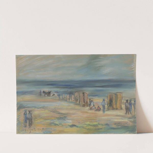 Beach in Katwijk by Wilhelm Gutmann