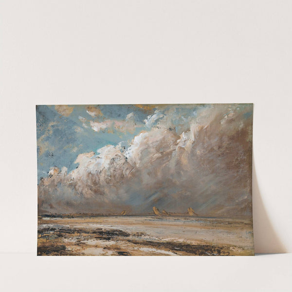 Beach in Normandy by Gustave Courbet