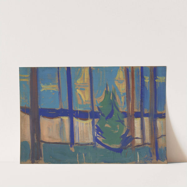 Beach Landscape with Trees and Boats (1905–06) by Edvard Munch