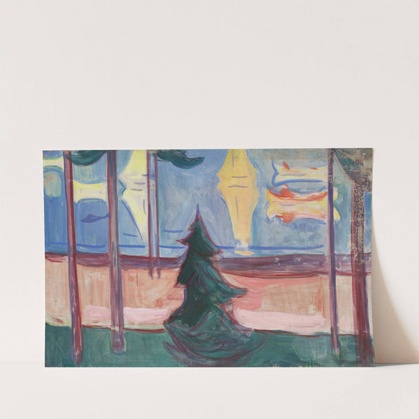 Beach Landscape with Trees and Boats (1905–1906) by Edvard Munch