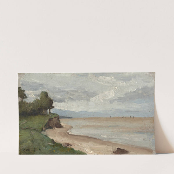 Beach near Etretat (c. 1872) by Jean-Baptiste-Camille Corot