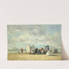 Beach Scene (1862) by Eugène Boudin