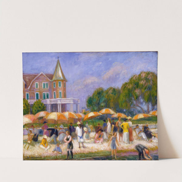 Beach Umbrellas at Blue Point by William James Glackens