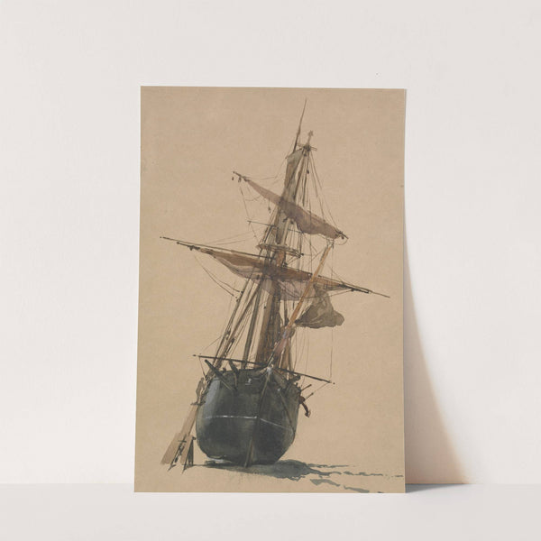 Beached Fishing Vessel by Thomas Miles Richardson