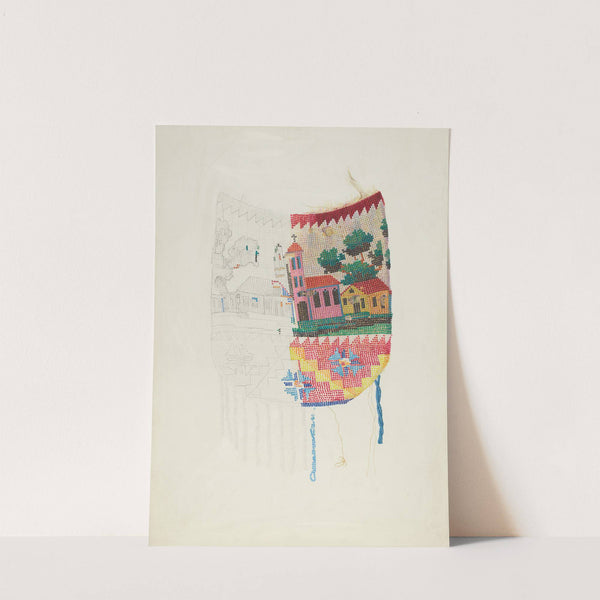 Beadwork on Purse (Tech. demonstration) by Harriette Gale