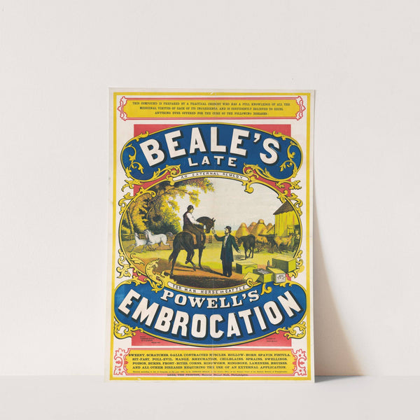 Beale's late Powell's embrocation by Jos. B. Beale
