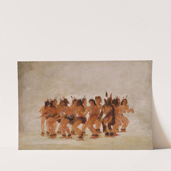 Bear Dance, Preparing For a Bear Hunt (1835-1837) by George Catlin