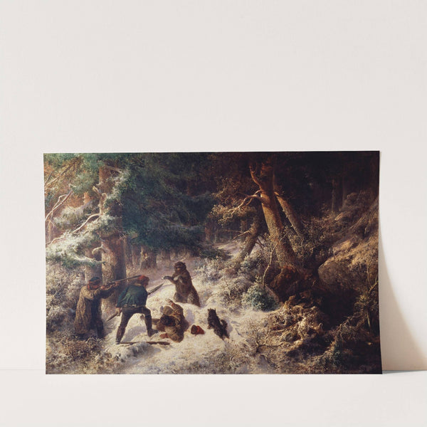 Bear-Hunting in the Winter by Wilhelm Wallander