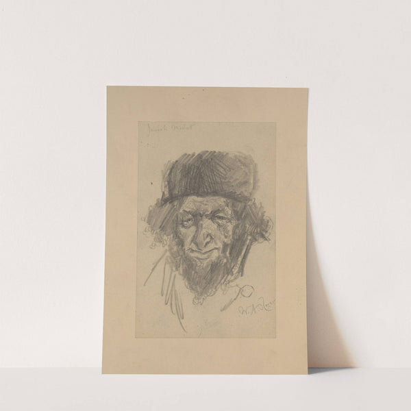 Bearded Jewish man in hat, facing straight ahead (1889) by William Allen Rogers