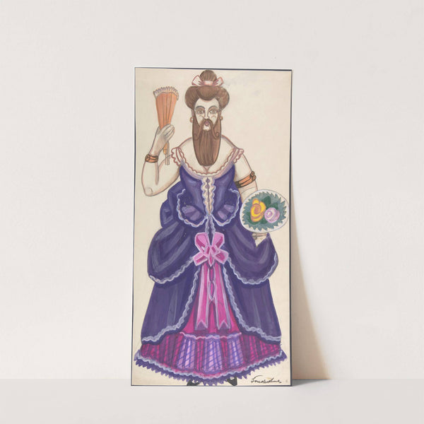 Bearded lady by Sergey Yurievich Sudeikin