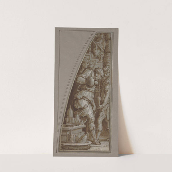 Bearded Man Filling a Glass by Giorgio Vasari