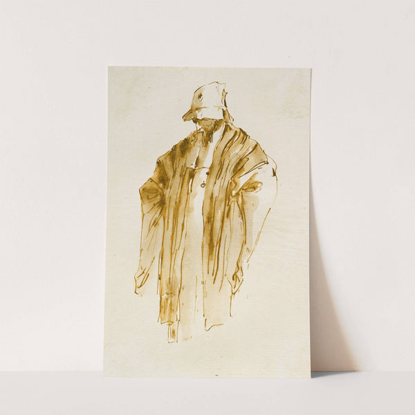 Bearded Man Looking Down to the Left (ca. 1760) by Giovanni Battista Tiepolo