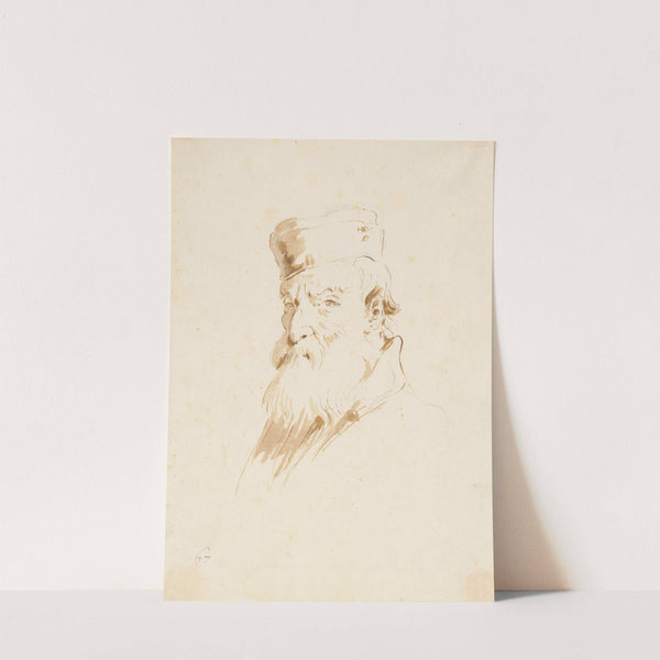 Bearded Man Wearing a Cap (ca. 1740–45) by Giovanni Battista Tiepolo
