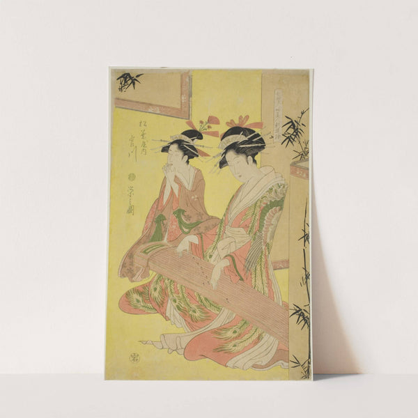 Beauties Parodying the Seven Sages – A Selection of Younger Courtesans (Shichi kenjin yatsushi bijin shinzo zoroe); Miyagawa of the Matsubaya (1793) by Chōbunsai Eishi