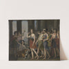 Beautiful Anthia leads her companions to the temple of Diana in Ephesus by Joseph Paelinck