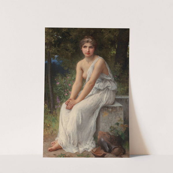Beauty in a garden by Charles Amable Lenoir