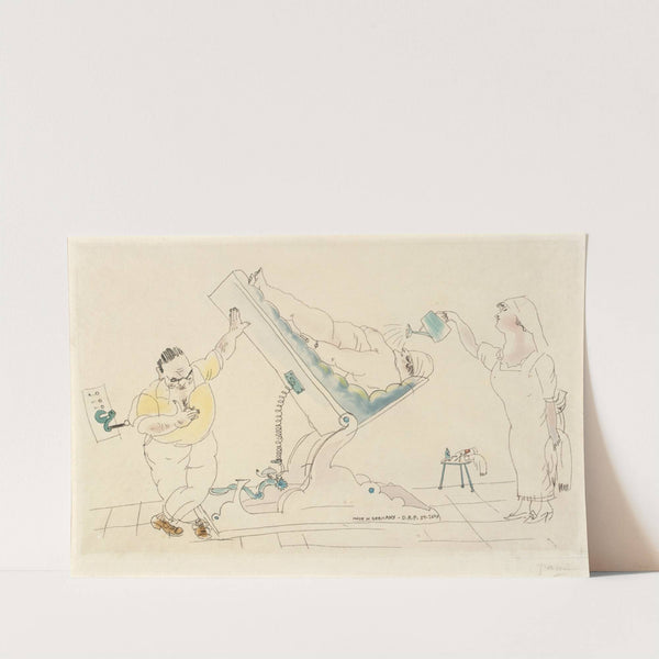 Beauty Parlor-'Verschonerung' by Jules Pascin