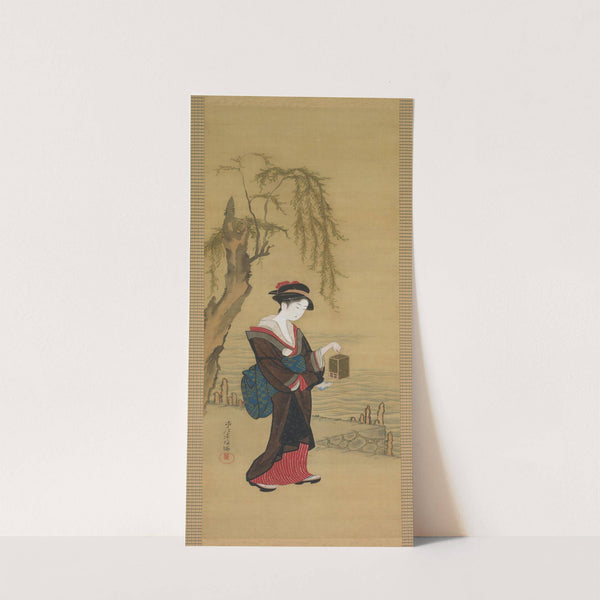 Beauty with Fireflies by Kubo Shunman