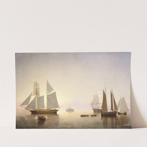 Becalmed off Halfway Rock (1860) by Fitz Henry Lane