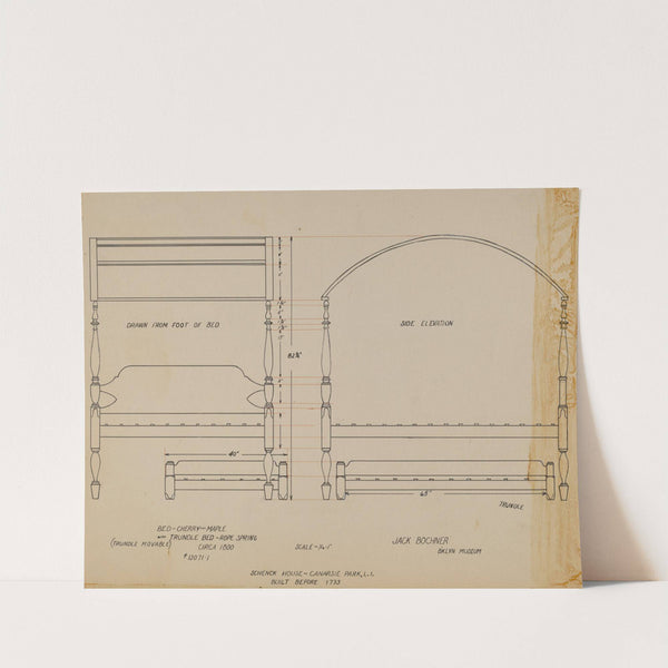 Bed and Trundle Bed (1935-1942) by Jack Bochner