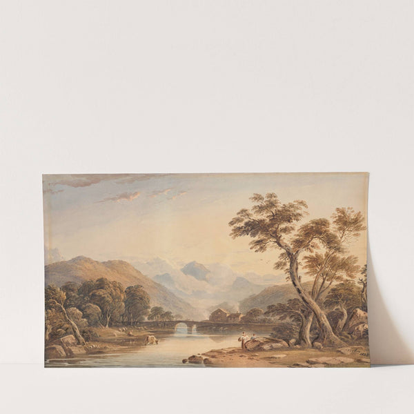 Beddgelert Bridge, with Snowdon beyond (1838) by John Varley