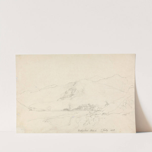 Beddgelert Church (1905) by Cornelius Varley