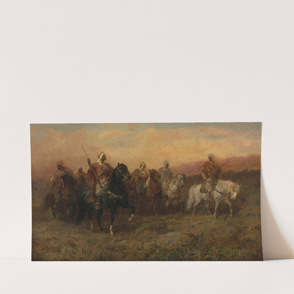 Bedouin riders by Adolf Schreyer