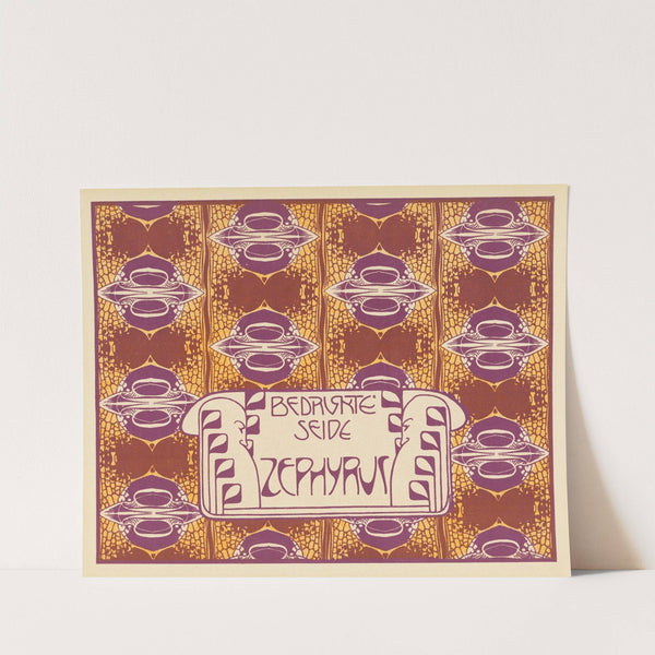 Bedruckte Seide Zephyrus (Zephyrus Printed Silk) by Koloman Moser