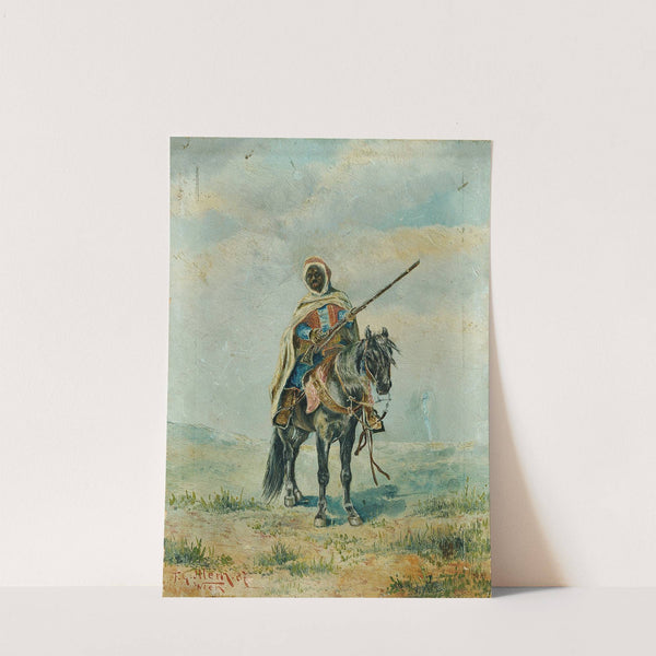 Beduine zu Pferd by Franz Josef Georg Illem