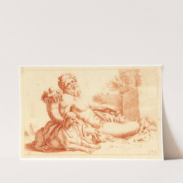 Beeld van de riviergod by Cornelis Pronk