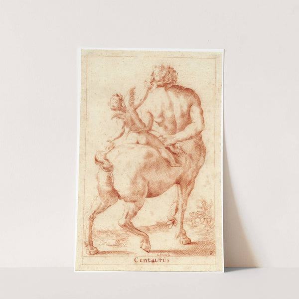 Beeld van een centaur met een Amor op de rug by Cornelis Pronk