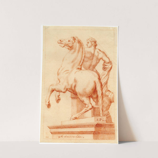 Beeld van een der Dioscuri met een paard by Cornelis Pronk