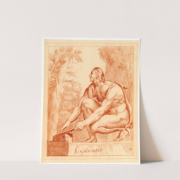 Beeld van een ijzerslijper by Cornelis Pronk