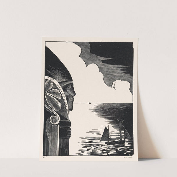 Beeld van Sint Nicolaas bij de haven van Tréboul (1927) by Bernard Essers