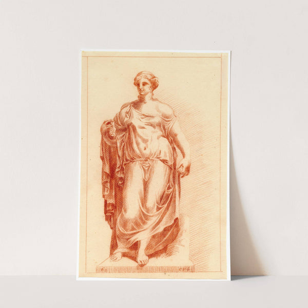 Beeld van staande vrouw by Cornelis Pronk