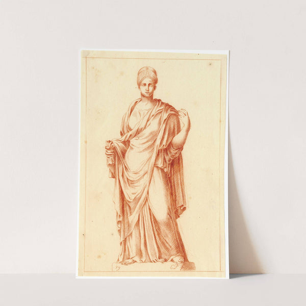 Beeld van staande vrouw by Cornelis Pronk