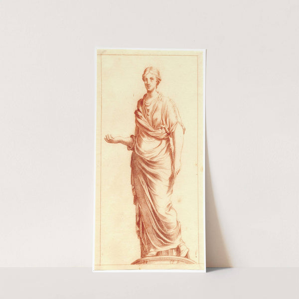 Beeld van staande vrouw by Cornelis Pronk
