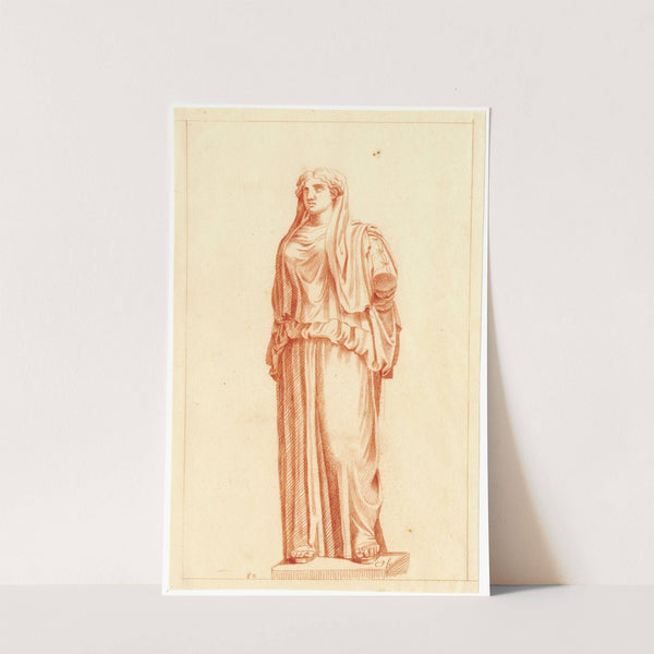 Beeld van staande vrouw by Cornelis Pronk