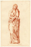 Beeld van staande vrouw