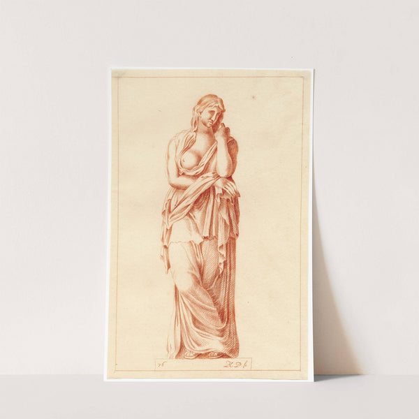 Beeld van staande vrouw by Cornelis Pronk