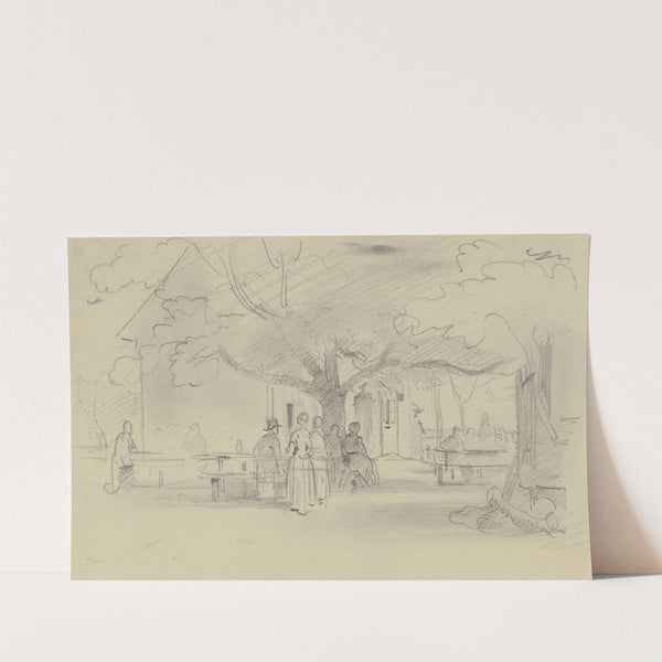 Beer garden in the Taunus by Anton Burger