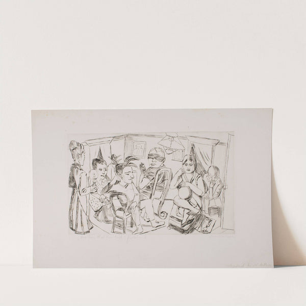 Before the Masked Ball (1923) by Max Beckmann