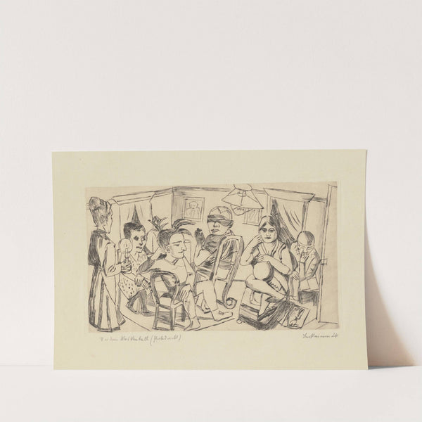 Before the Masked Ball (1923) by Max Beckmann