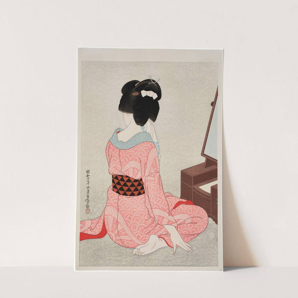 Before the mirror (1932) by Hirano Hakuho