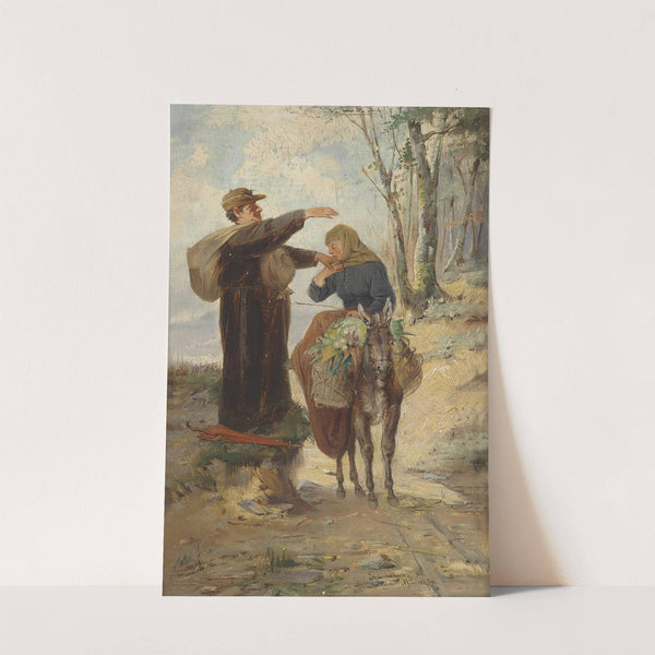 Begegnung auf der Landstraße by Adolf Humborg