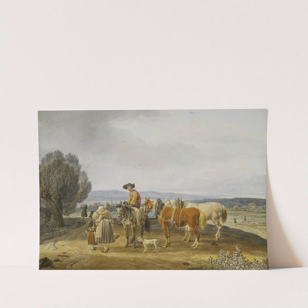 Begegnung auf der Landstraße, Jeweils by Wilhelm von Kobell